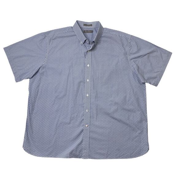 Daniel Cremieux Shirt Mens 2XL Blue Printed Signature Collection Button Down - Picture 1 of 8